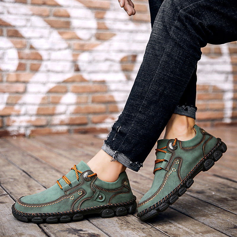 🐂 Sapatos ortopédicos para homem feitos em pele de bezerro👞 Costurados à mão✅ Alivia as dores nos pés - Caminhada confortável