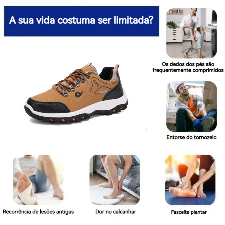 🔥50% de desconto hoje!⏰ Calçado casual para caminhadas👞 Leve e respirável - Confortável e sem dor - Design ergonómico