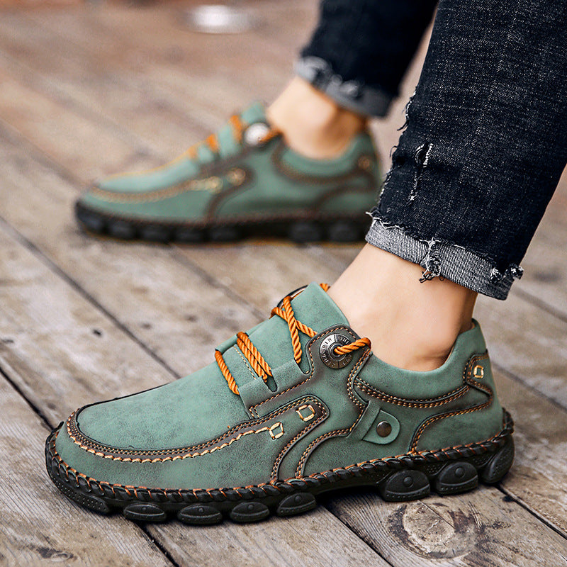 🐂 Sapatos ortopédicos para homem feitos em pele de bezerro👞 Costurados à mão✅ Alivia as dores nos pés - Caminhada confortável