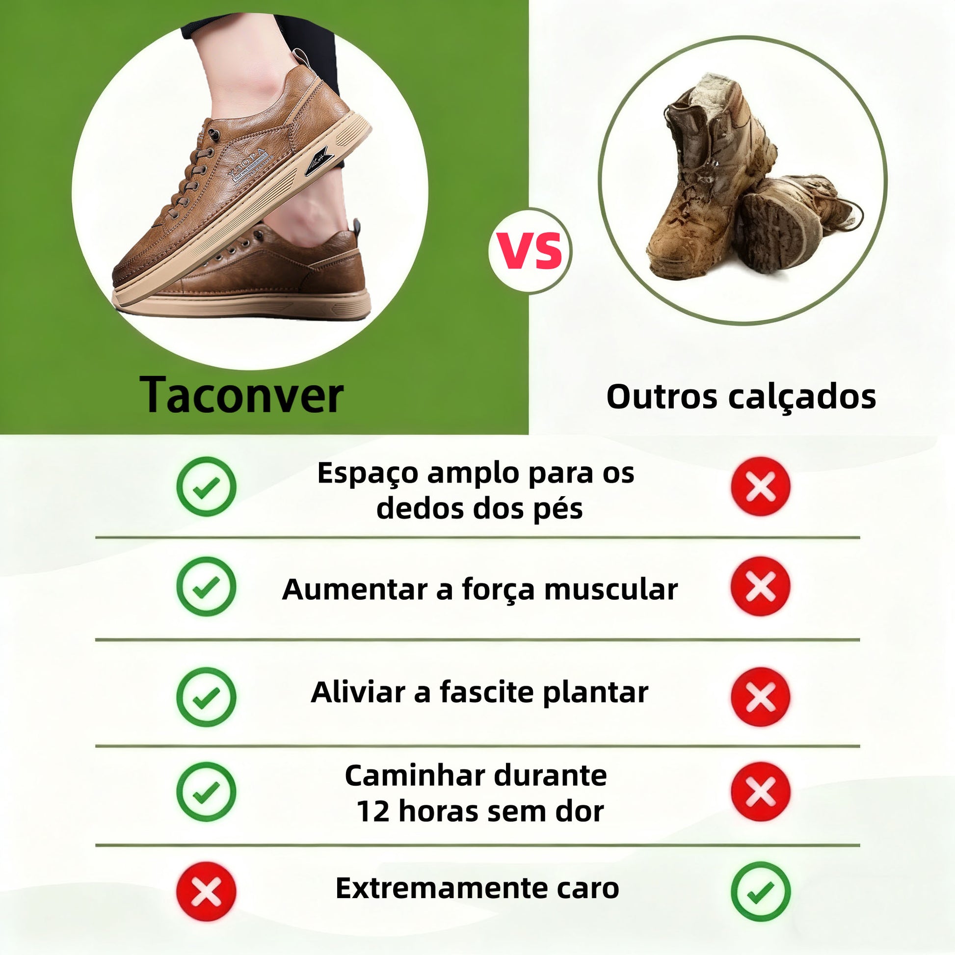 🔥Desconto de 50% por tempo limitado! Os sapatos ortopédicos mais populares de 2025, elegantes e confortáveis para caminhada.