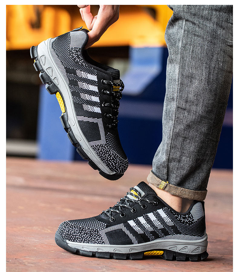 Botas de trabalho para homem com biqueira de aço