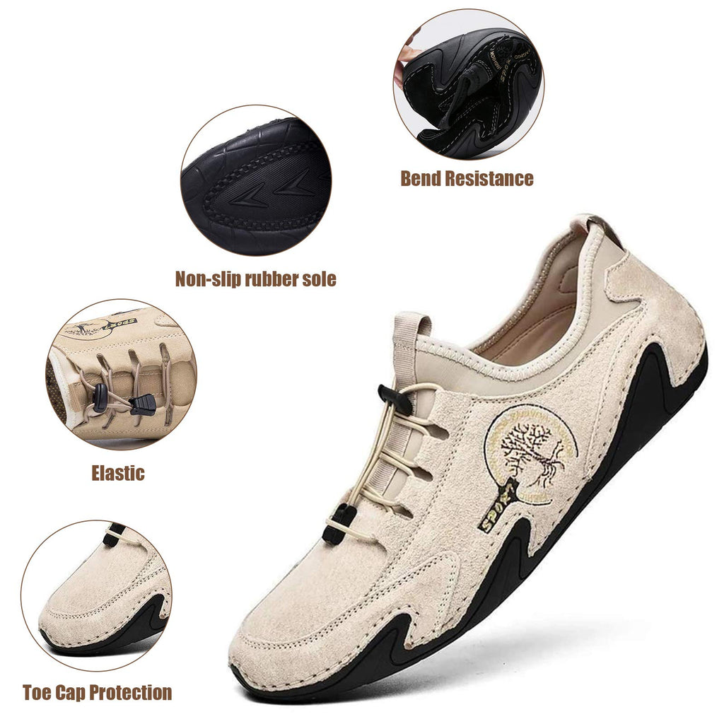 🔥Oferta por tempo limitado com 50% de desconto, não perca!🔥Sapatos italianos elegantes e confortáveis, feitos à mão em pele genuína✅O suporte para as mãos facilita a caminhada